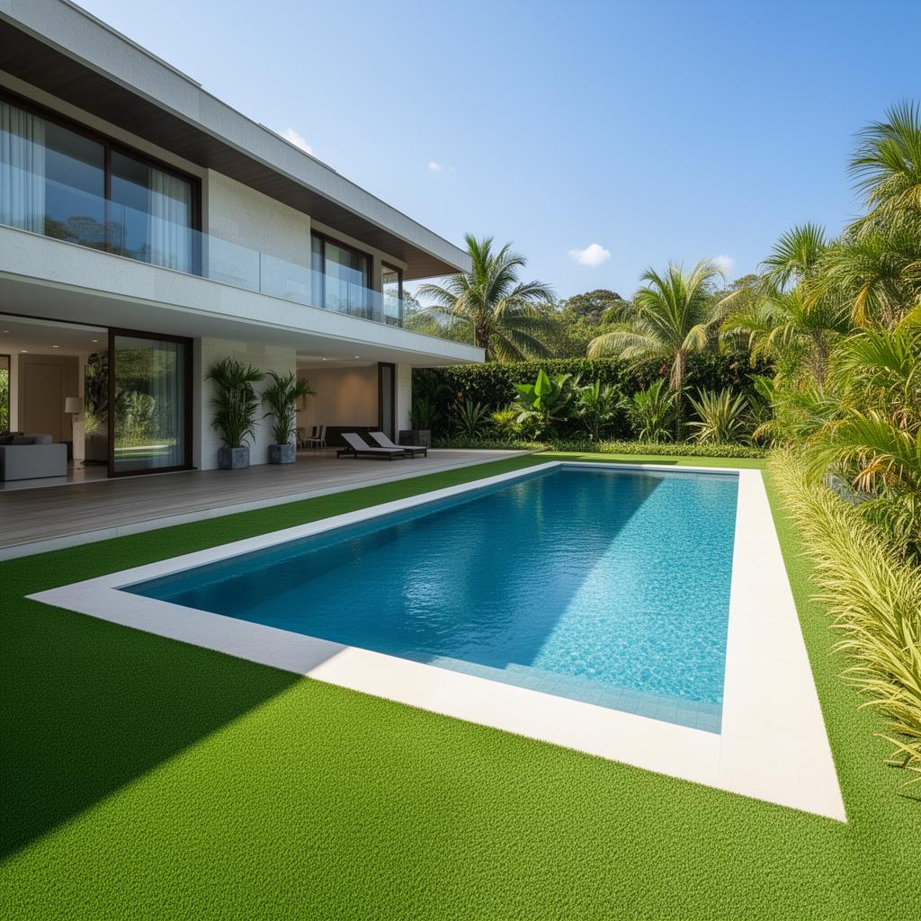 Área da piscina